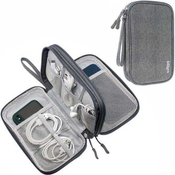 Electronic Travel Packing Organizer Pouch forKeeping Tech Accessories Cable Cord - Picture 1 of 7